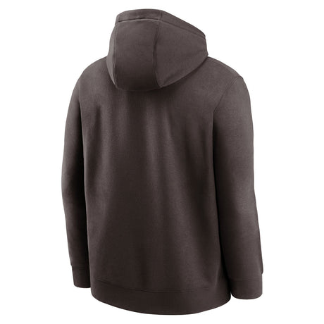 Nike Browns Club Logo Hoodie Brown