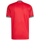 adidas Manchester United Football 2025/26 Adults Short Sleeved Home Jersey Back View
