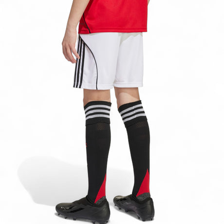 adidas Manchester United Football 2025/26 Kids Home Shorts Model Back Side View