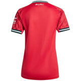 adidas Manchester Utd Football 2025/26 Womens SS Home Jersey Back View