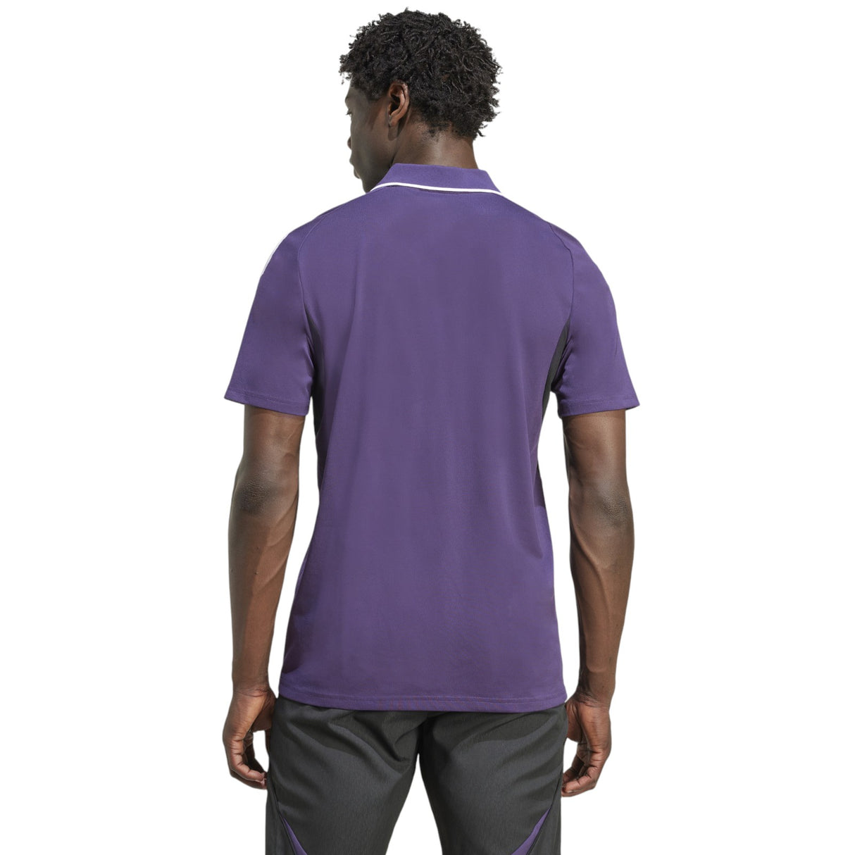 adidas Manchester United Football 2025/26 Adults Polo Shirt Model Back View