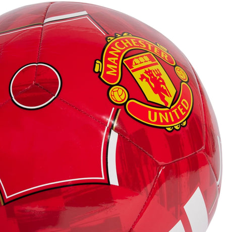 adidas Manchester United Football 2025/26 Home Club Football Close-Up Team Crest View