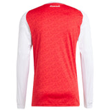 adidas Arsenal Football 2025/26 Mens Long Sleeved Home Jersey Back View