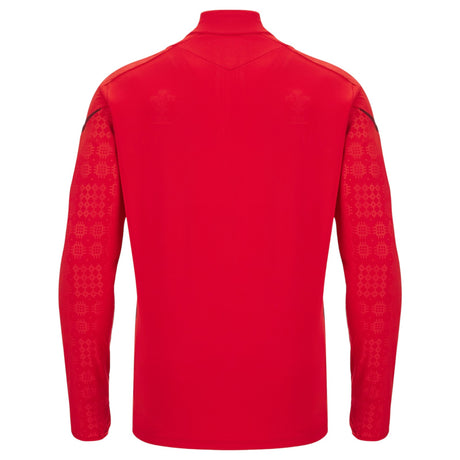 Macron Wales Rugby 2025/26 Half-Zip Mens Training Top