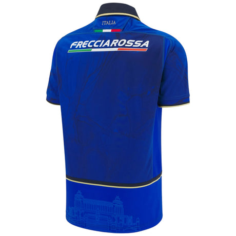 Macron Italy Rugby 2025/26 Kids Short Sleeved Home Jersey