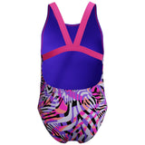 Speedo Girls Digit Allover Leaderback Swimsuit