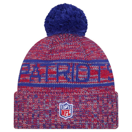 New Era NFL 25 Patriots Bobble Hat Blue
