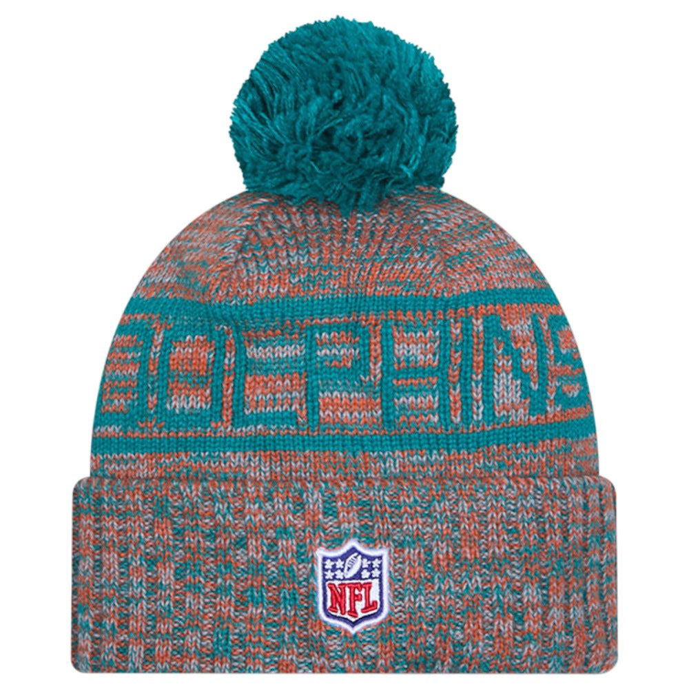 New Era NFL 25 Dolphins Bobble Hat Green