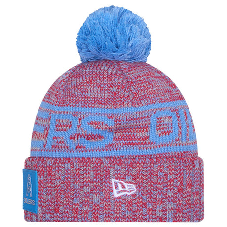 New Era NFL 25 Oilers Bobble Hat Blue