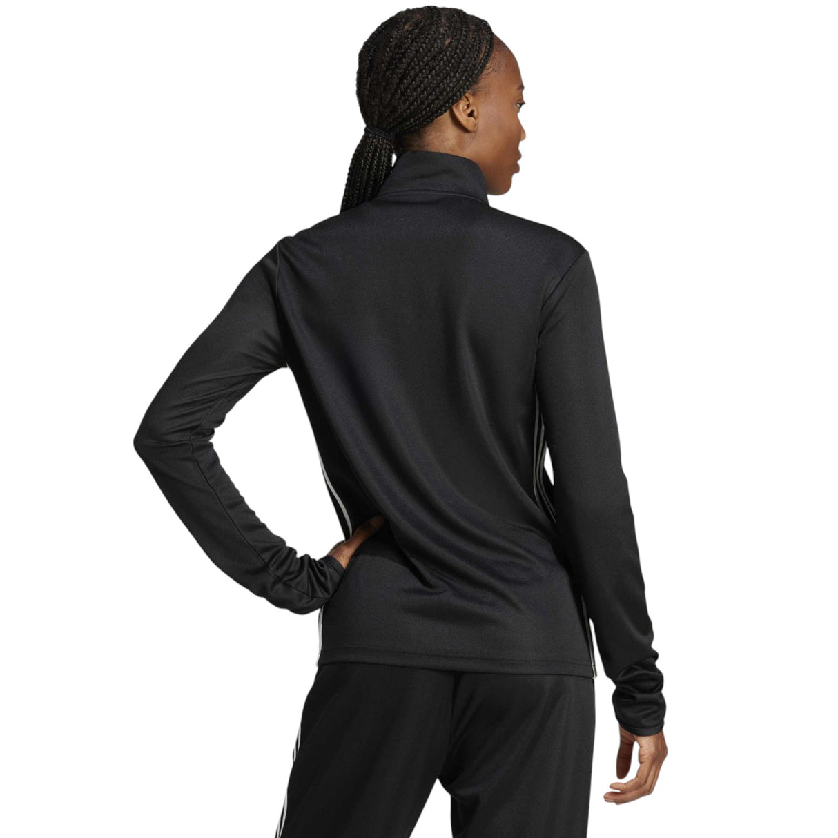 adidas Tiro Essentials Womens Half-Zip Football Training Top Model Back View