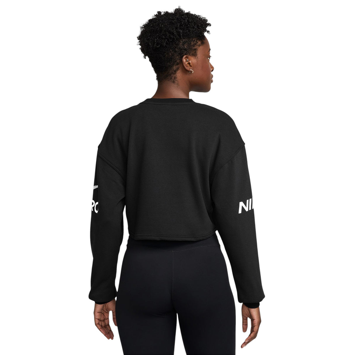 Nike Pro Womens Dri-FIT Loose Crew-Neck French Terry Sweatshirt