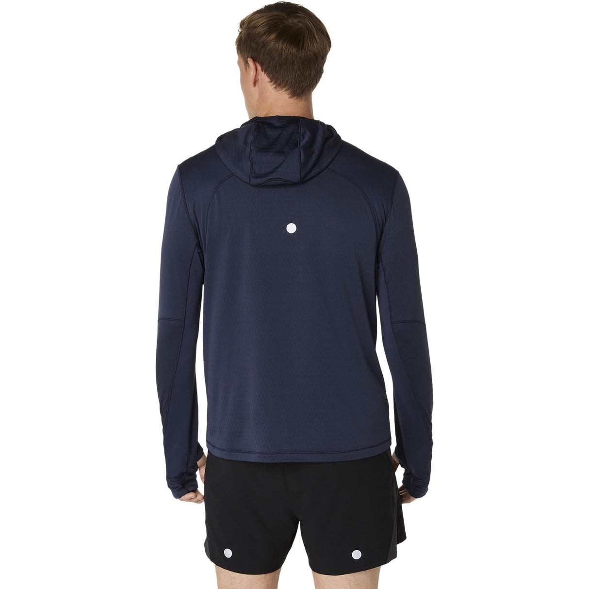 Asics Road Winter Mens LS Hoodie Navy
