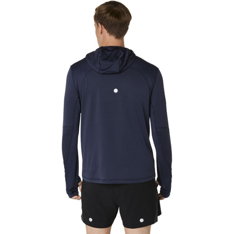 Asics Road Winter Mens LS Hoodie Navy