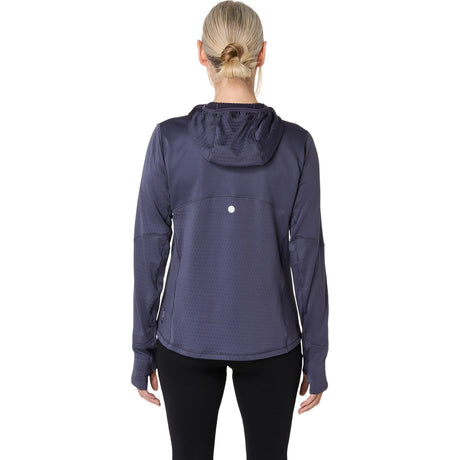 Asics Road Winter Womens LS Hoodie Navy