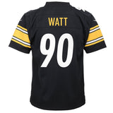 Nike Boys Game Jrsy Steelers Watt 90 Blk
