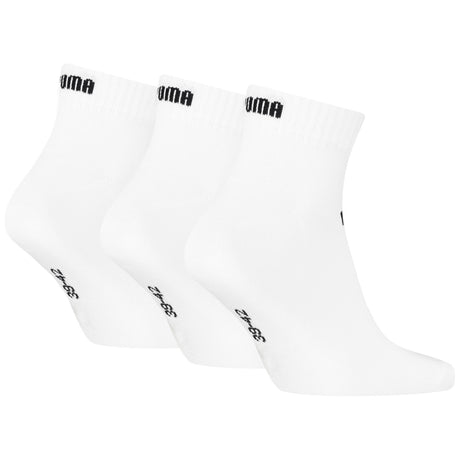Puma Elements Adults Quarter Socks 3 Pack
