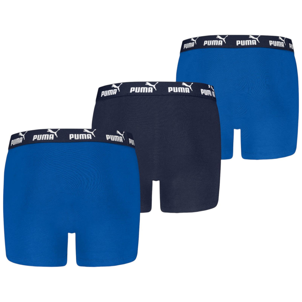 Puma Elements Boys Basic Boxers - 3-Pack Back View