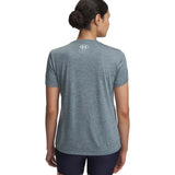 UA Wms Tech SSC Tee- Twist Blue