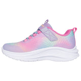 Skechers Rainbow Cruisers Rainbow Reflectin Girls 3d Print Gore & Strap Sneaker