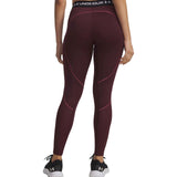 UA Wms ColdGear Novelty Legging Maroon