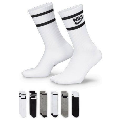 Nike Kids Cushioned Crew Sock 6pk Multi