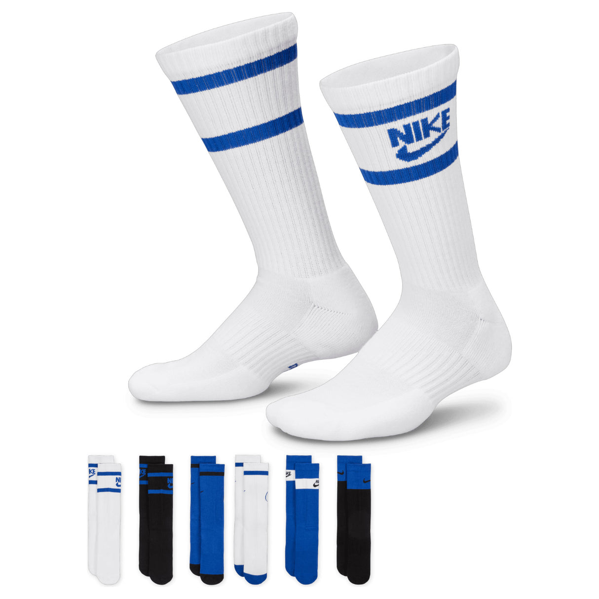 Nike Kids Cushioned Crew Sock 6pk Multi