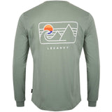 LeKanvy Travel Sage Green LS Top