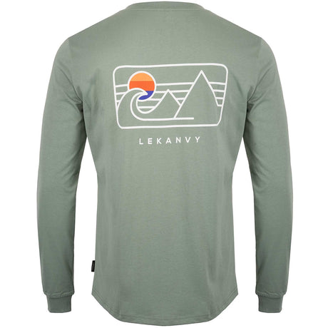 LeKanvy Travel Sage Green LS Top