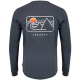 LeKanvy Travel Light Navy Long Slv Top