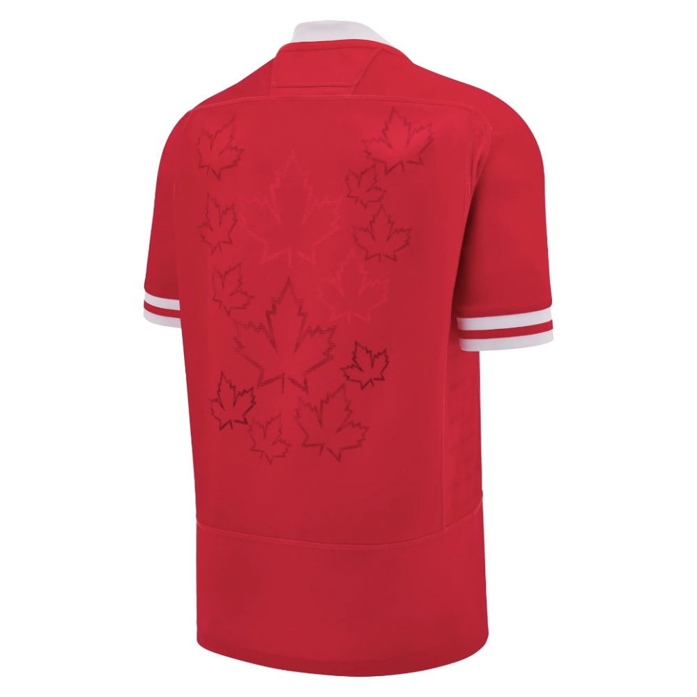 Macron Canada Rugby 2025/26 Mens Short Sleeve Home Jersey
