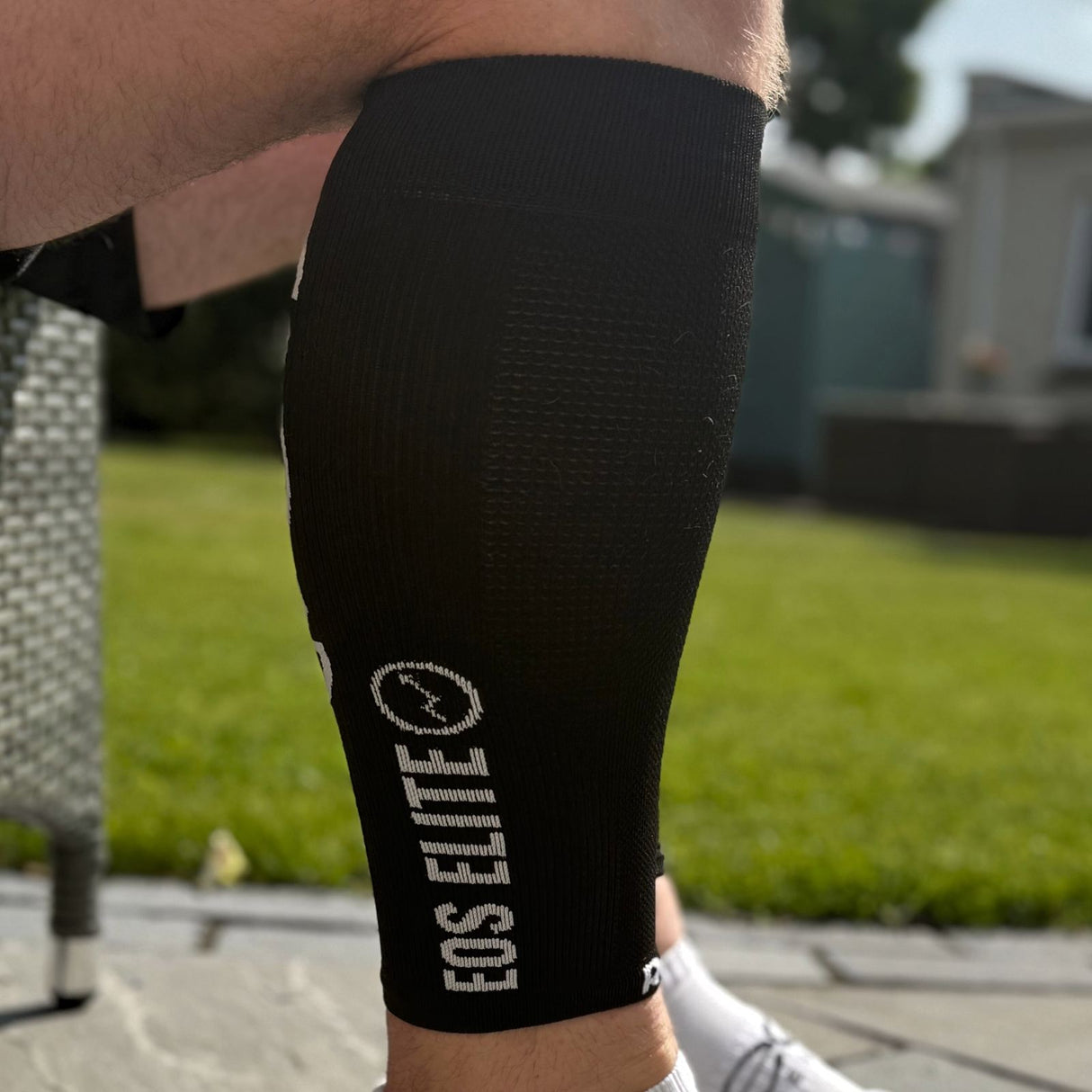 EOS Calf Compression Sleeves Black Side View