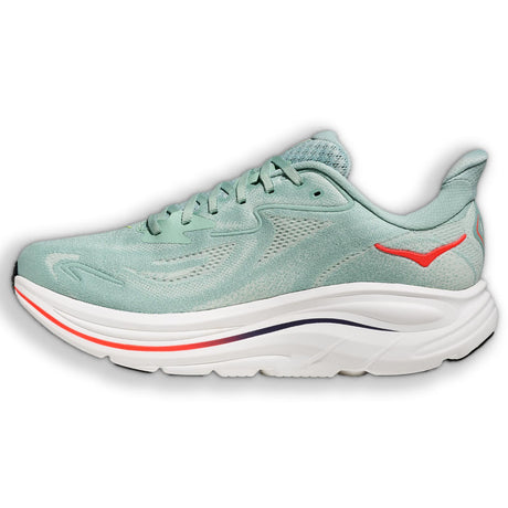 HOKA CLIFTON 10 WIDE MENS GREEN