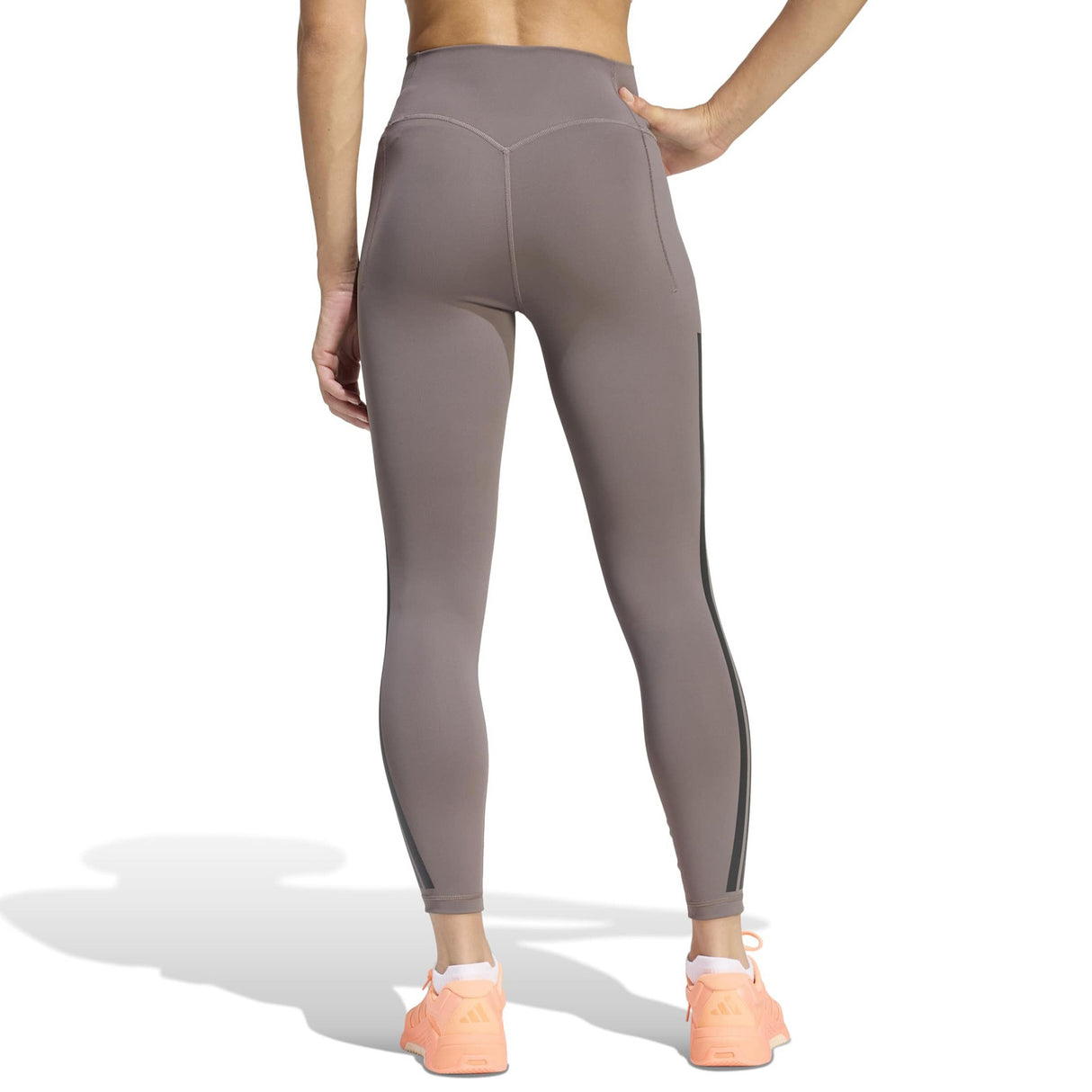 adidas Optime Workout 3-Stripes Womens 7/8 Length Leggings