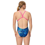 Speedo Club Training Printed V-Back 2.0 Womens Swimsuit
