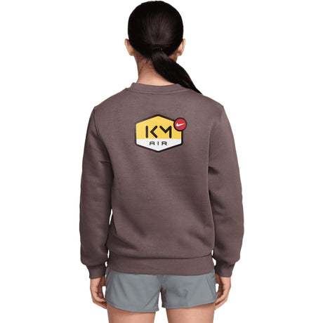 Nike Kylian Mbappé Club Fleece Kids Soccer Crew-Neck Sweatshirt