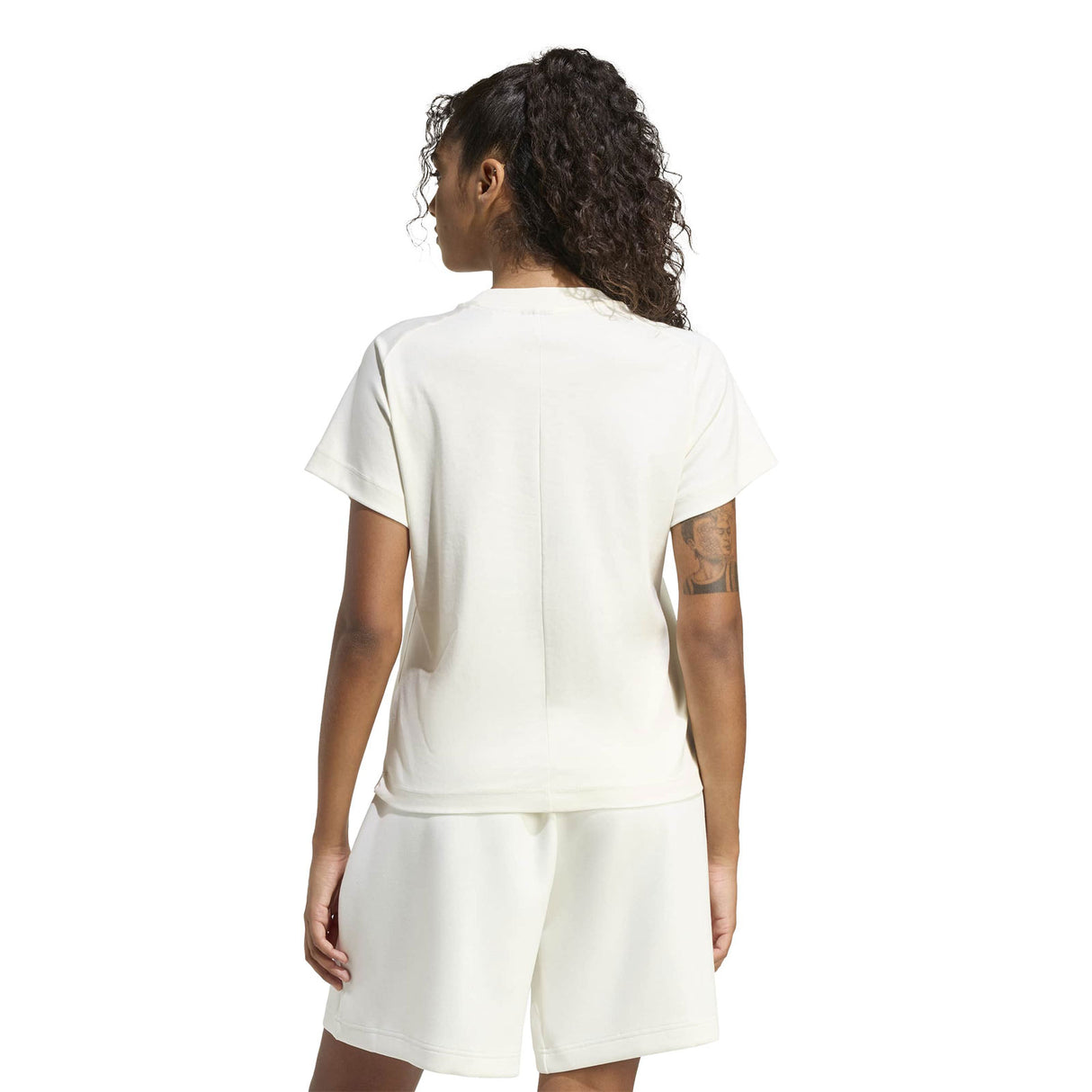 Adidas Soft Lux Womens Regular-Fit Cotton T-Shirt