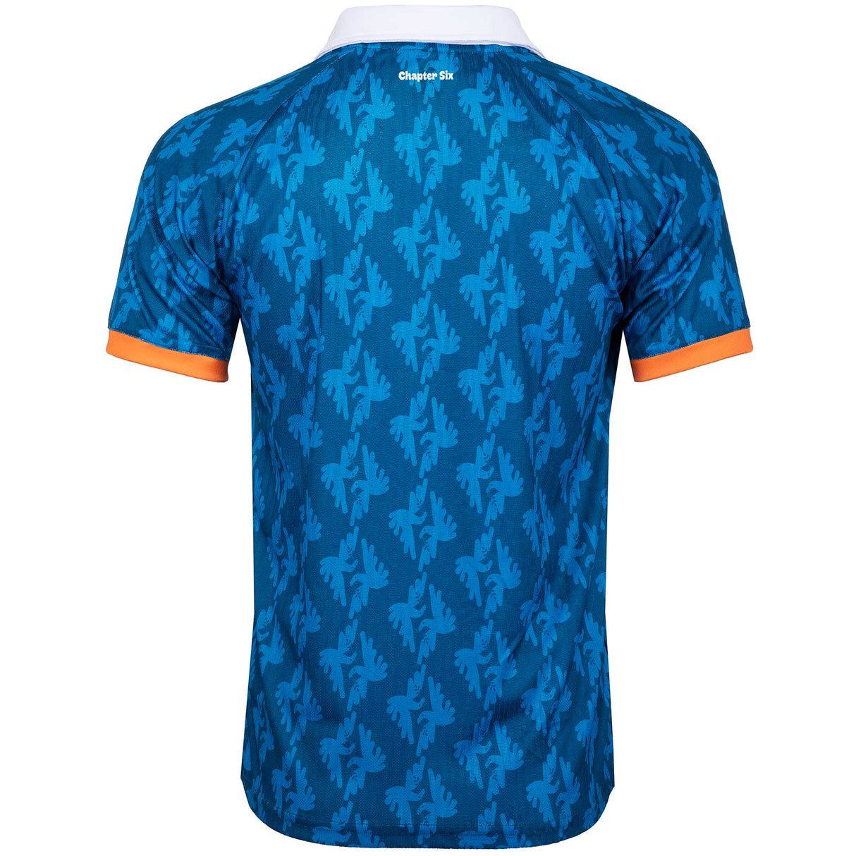 Umbro All Together Now Festival Adults Short Sleeved Retro Jersey Blue Back View