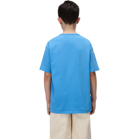 Napapijri Kids S NEW BOX LOGO Tee Blue