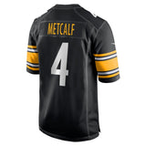 Nike NFL Steelers Mecalf 4 Home Game Jersey