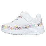 Skechers Uno Lite Heart Craze Infant Girls Shoes