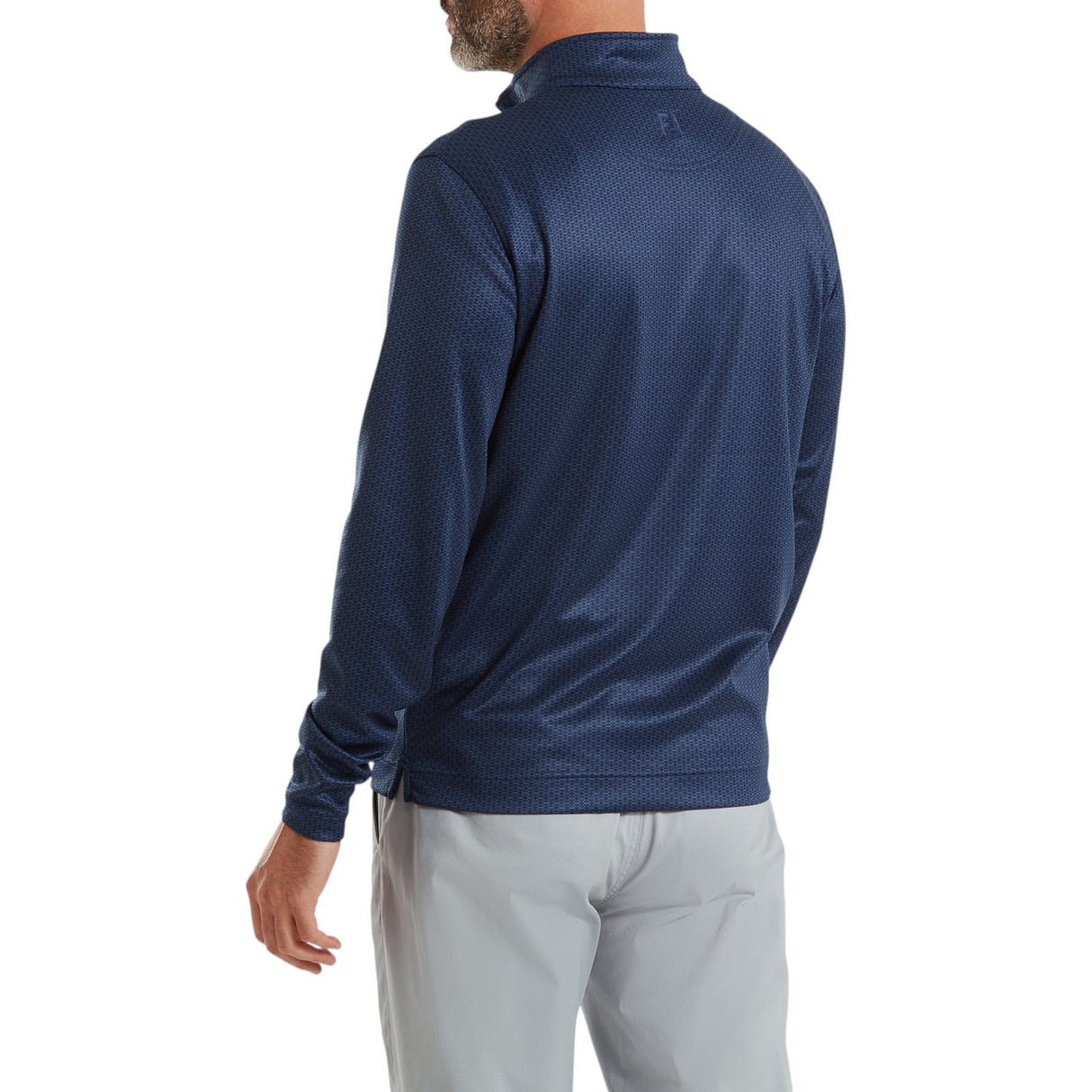 FootJoy Nautical Flag Tonal Golf Mens Half-Zip Top