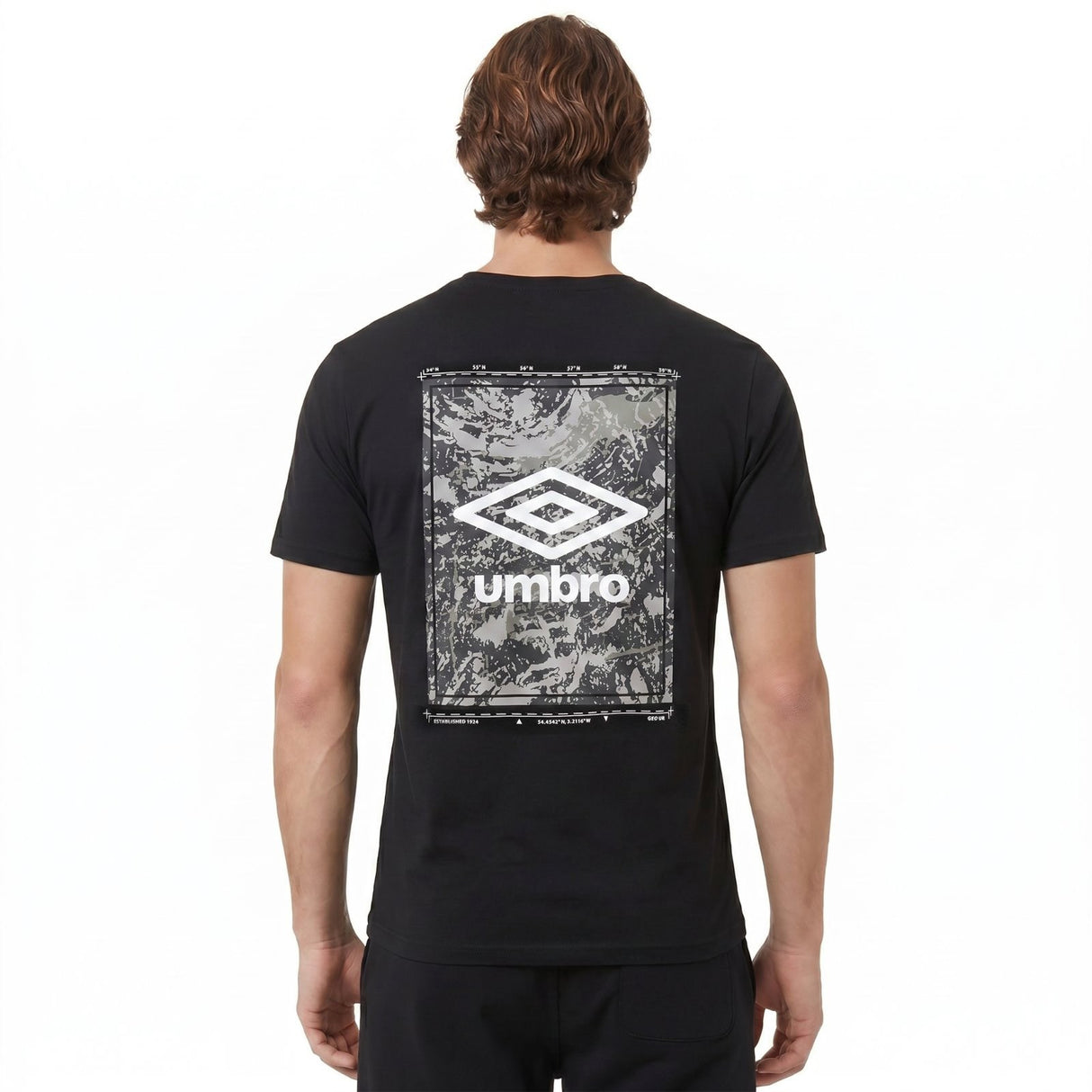 Umbro Mens Camo Graphic Short Sleeve Training T-Shirt
