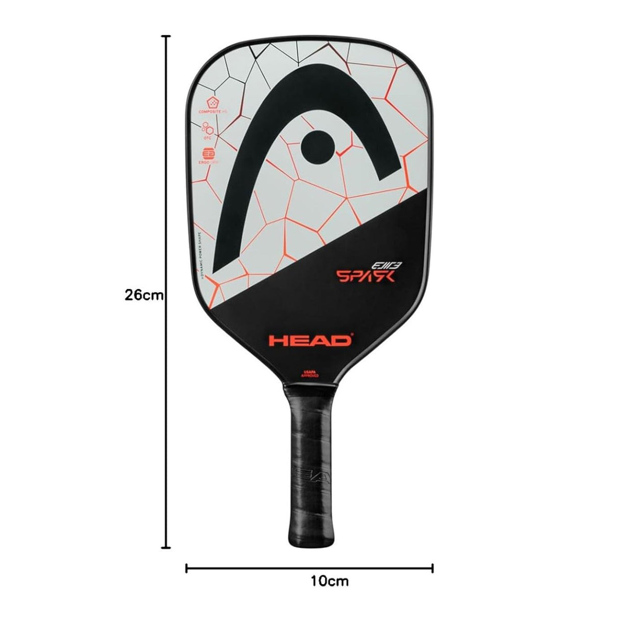 Head Spark Elite V1 Pickleball Bat Blk/W
