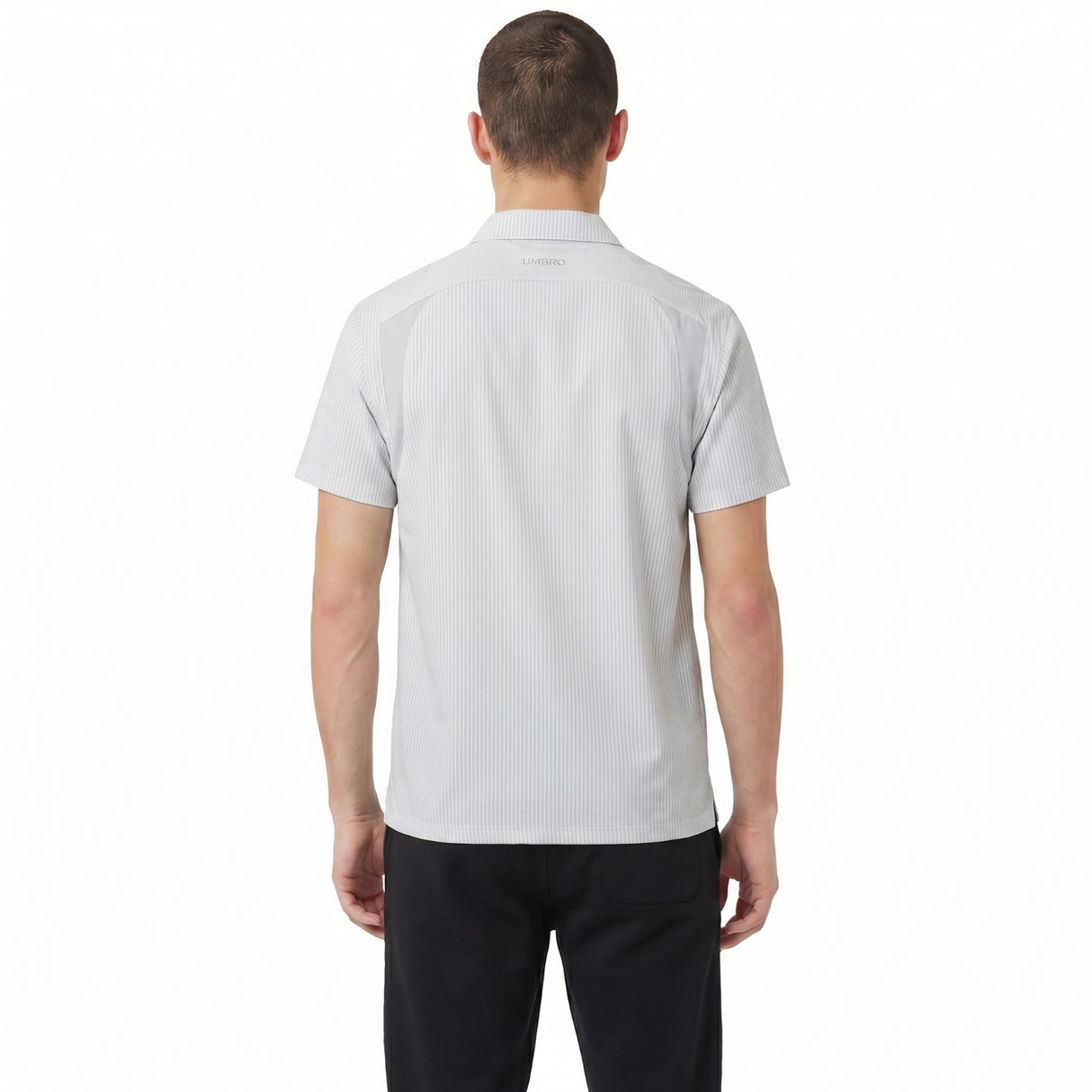 Umbro Short Sleeve Buttoned Mens Boxy-Fit Logo Shirt
