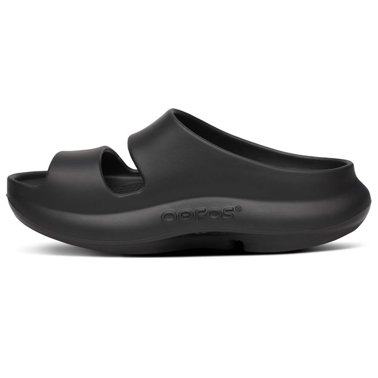 OOFOS OOyea Womens Black Slide Sandals