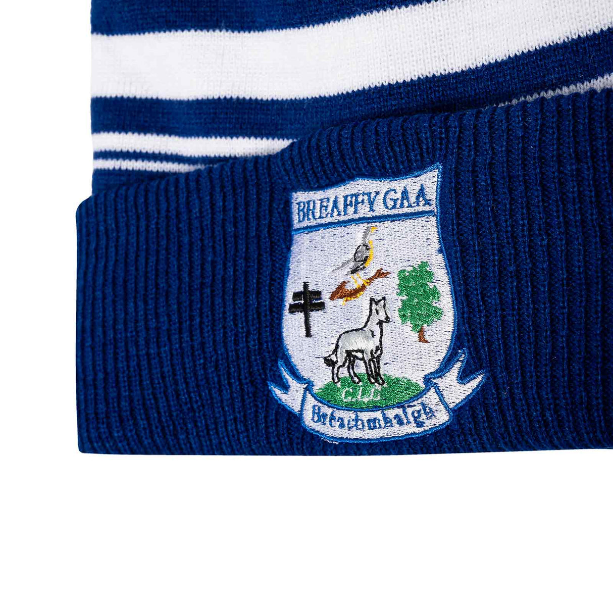 Breaffy GAA Bobble Hat Royal/White
