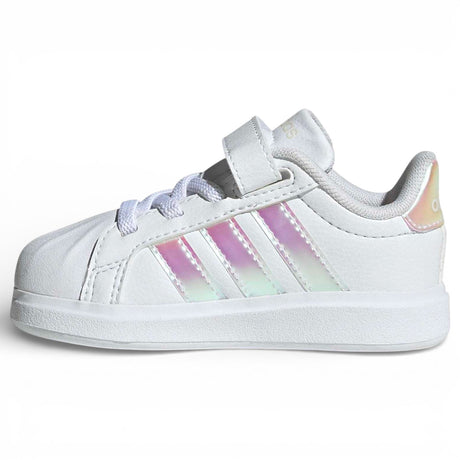 adidas Street Talk Wide-Fit Hook-Loop-Strap Kids Shoes