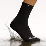 ALPHA U Waterproof Performance Socks Blk