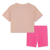 Nike G Jnr Bold Play Bike Short Set Pink