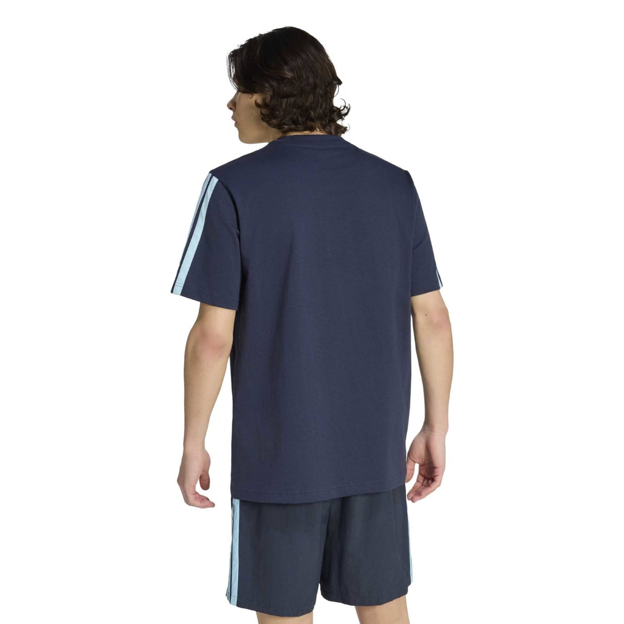 adidas Essentials 3-Stripes Single Jersey Mens T-Shirt